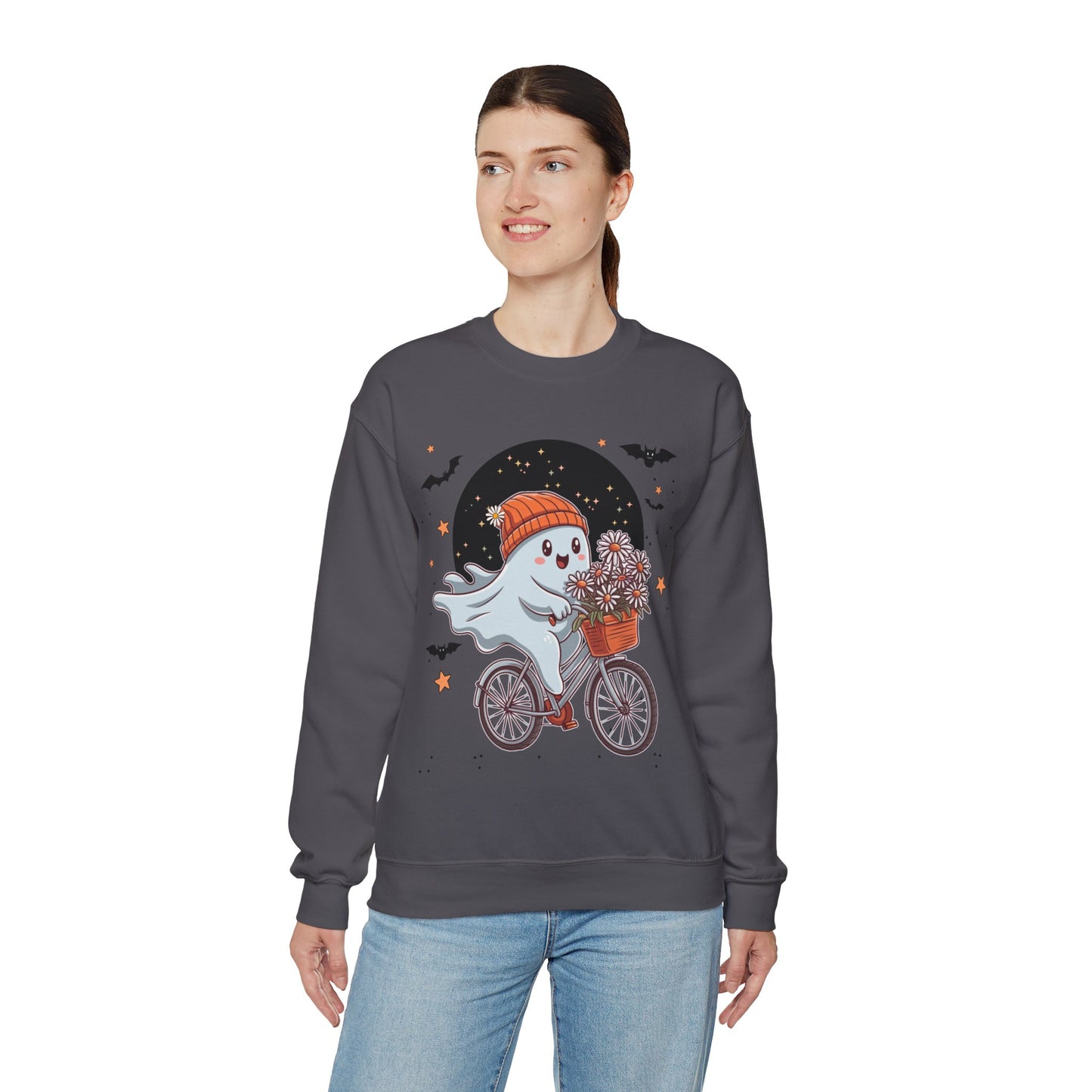 Bicycle Ghost Crewneck Sweatshirt