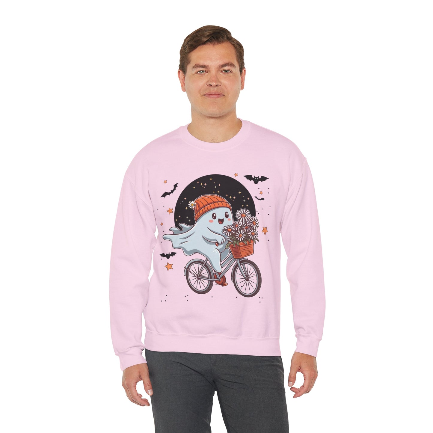 Bicycle Ghost Crewneck Sweatshirt