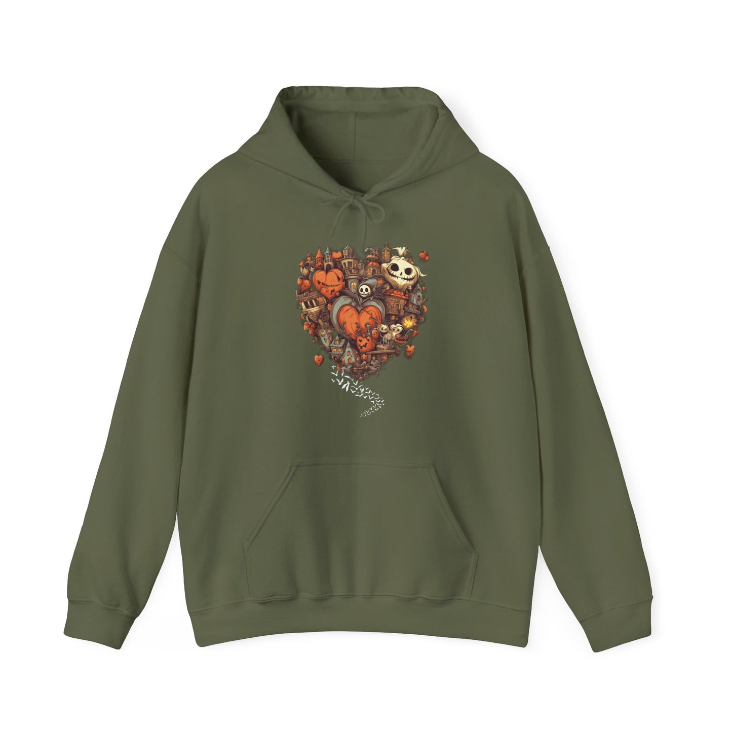 Halloween Heart Unisex Hooded Sweatshirt