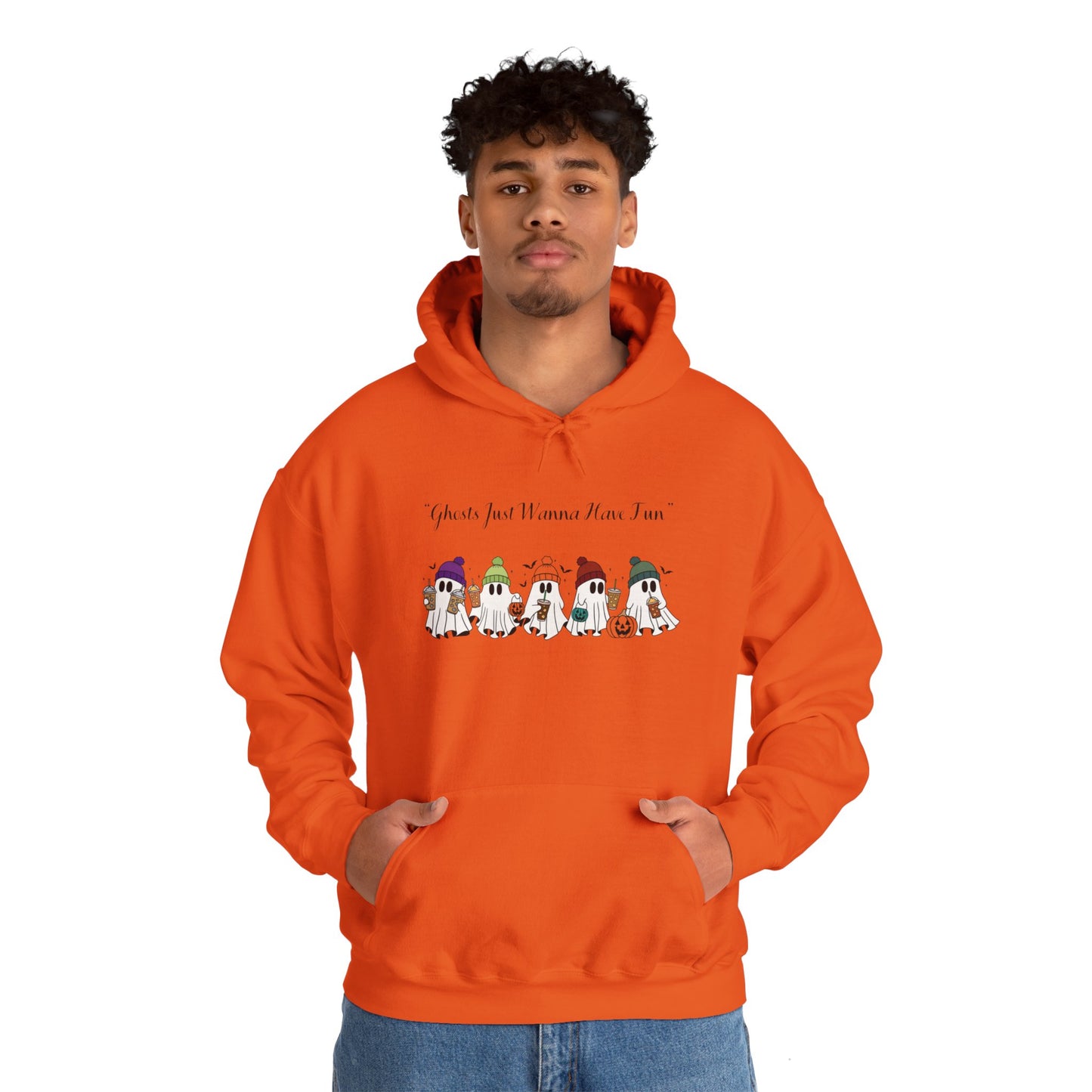 Ghosts Having Fun Unisex Hooded Sweatshirt