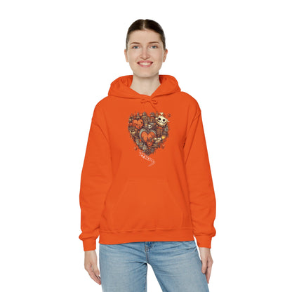 Halloween Heart Unisex Hooded Sweatshirt