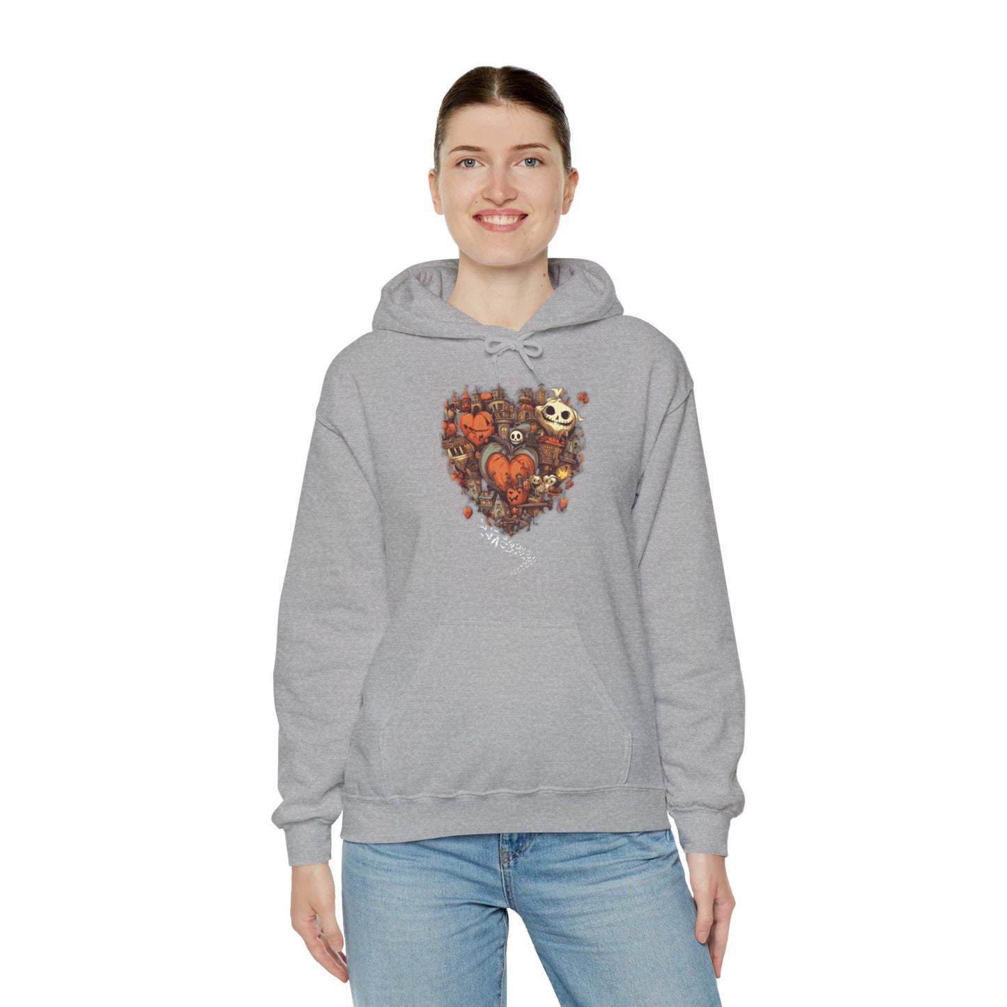 Halloween Heart Unisex Hooded Sweatshirt