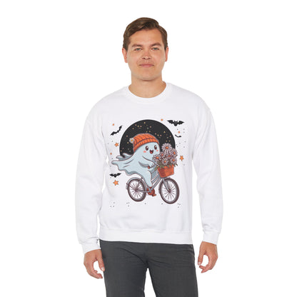 Bicycle Ghost Crewneck Sweatshirt