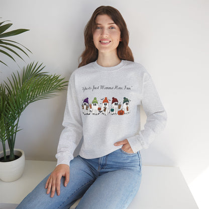 Ghosts Having Fun Crewneck Sweatshirt