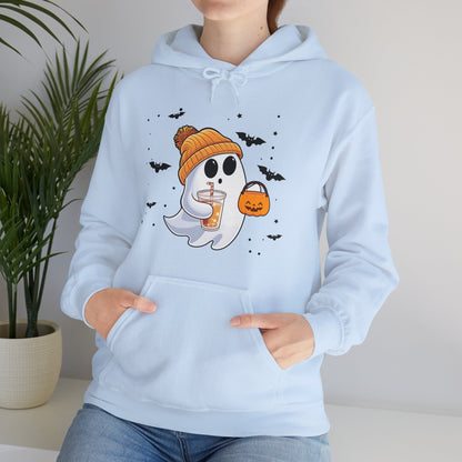 Trick or Treat Ghost Unisex Hooded Sweatshirt