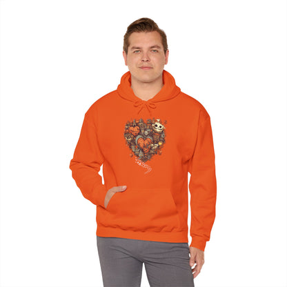 Halloween Heart Unisex Hooded Sweatshirt