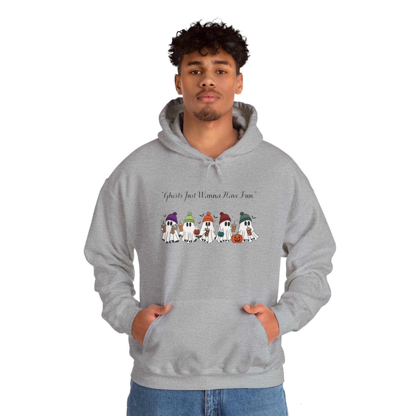 Ghosts Having Fun Unisex Hooded Sweatshirt