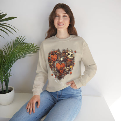 Halloween Heart Crewneck Sweatshirt