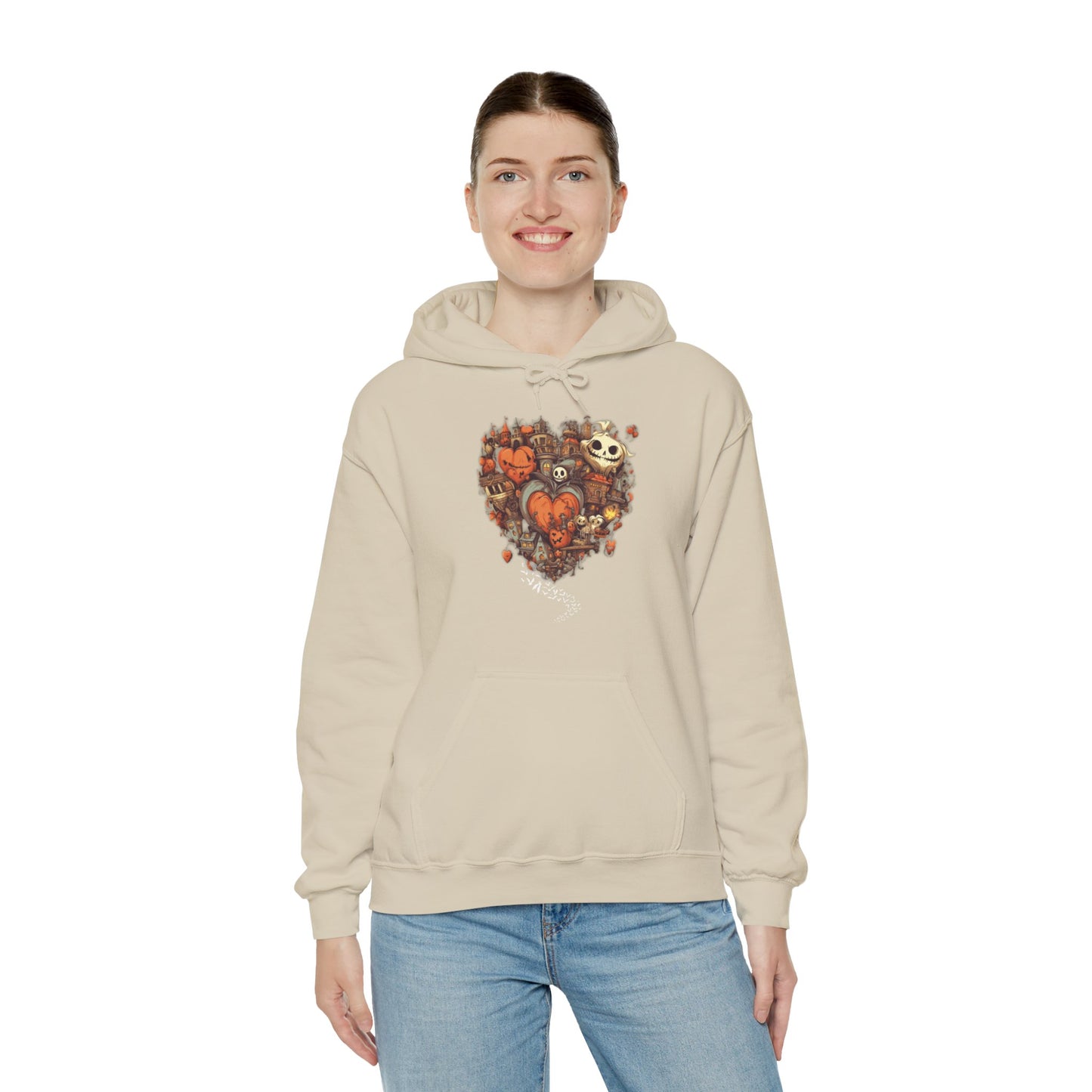 Halloween Heart Unisex Hooded Sweatshirt