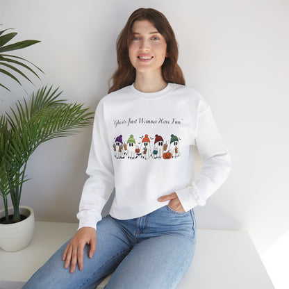 Ghosts Having Fun Crewneck Sweatshirt