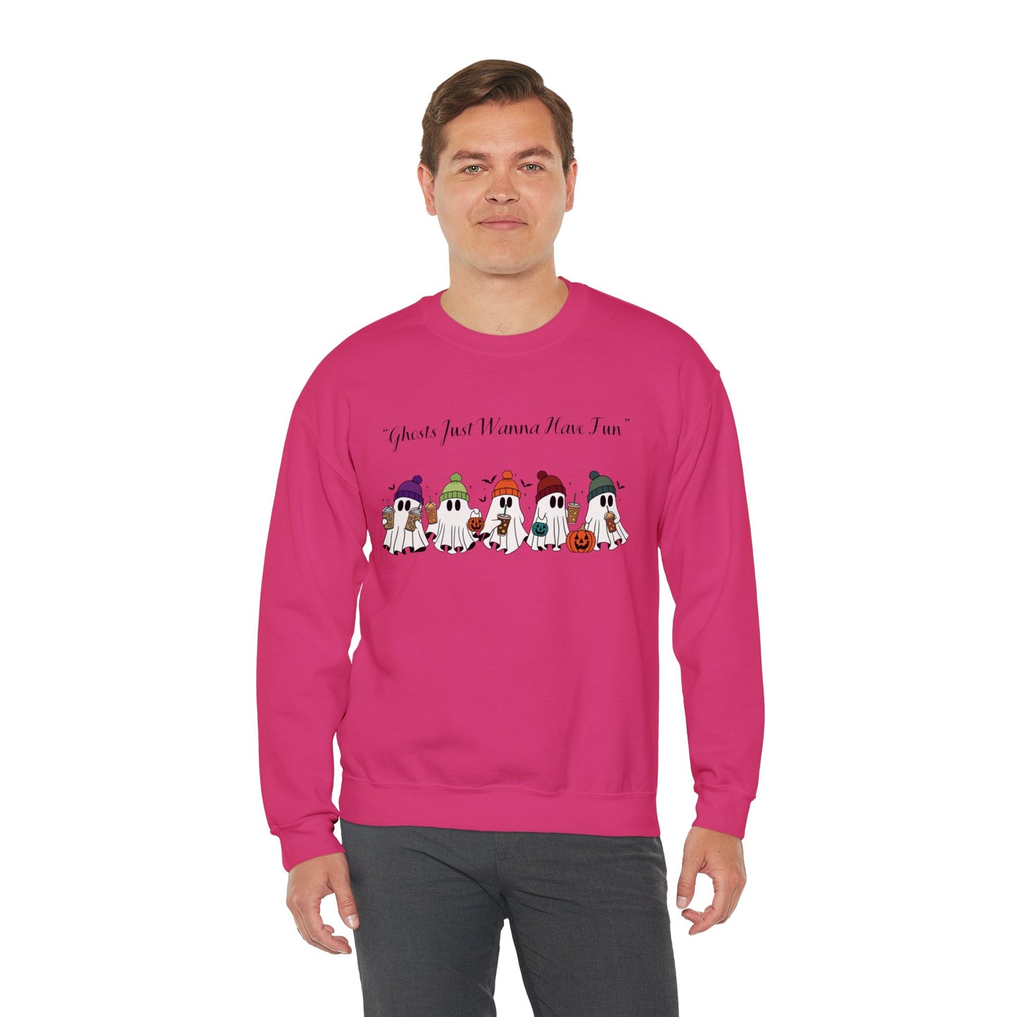 Ghosts Having Fun Crewneck Sweatshirt