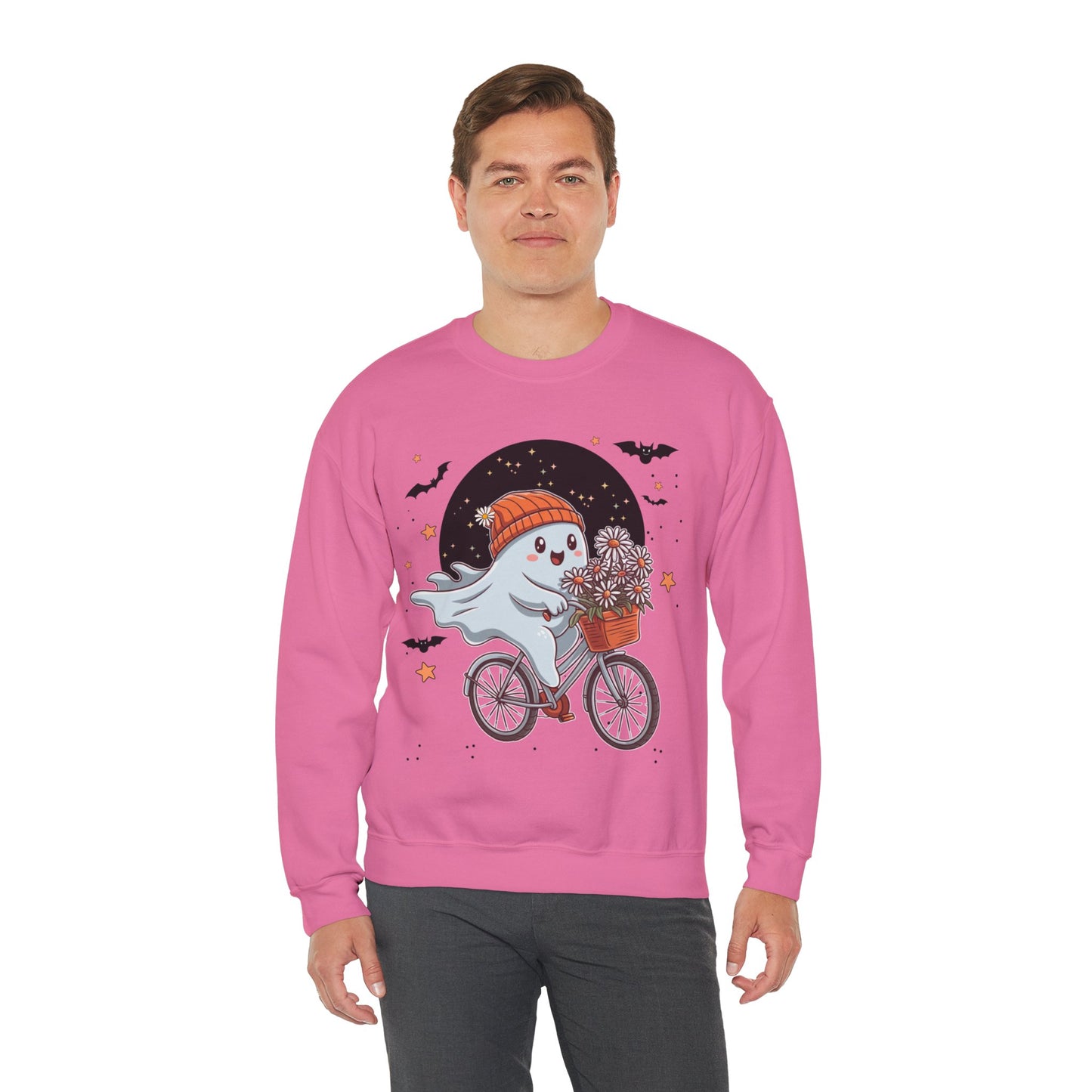 Bicycle Ghost Crewneck Sweatshirt