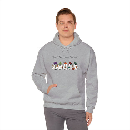 Ghosts Having Fun Unisex Hooded Sweatshirt