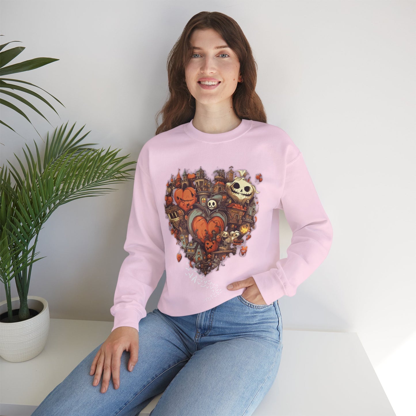 Halloween Heart Crewneck Sweatshirt