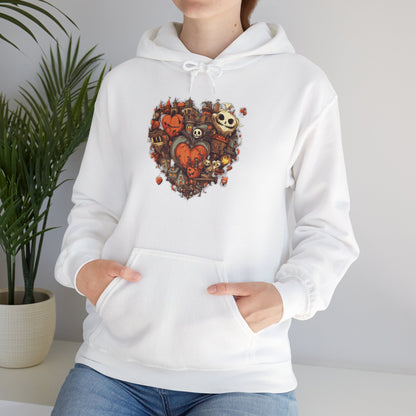 Halloween Heart Unisex Hooded Sweatshirt