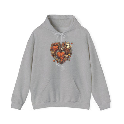 Halloween Heart Unisex Hooded Sweatshirt