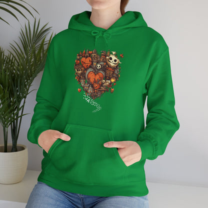 Halloween Heart Unisex Hooded Sweatshirt