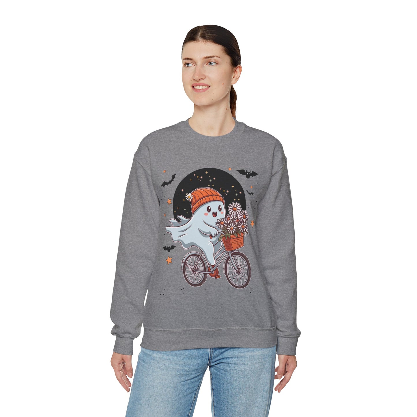 Bicycle Ghost Crewneck Sweatshirt