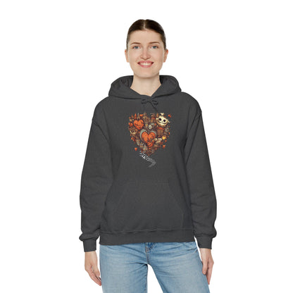 Halloween Heart Unisex Hooded Sweatshirt