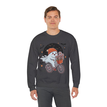 Bicycle Ghost Crewneck Sweatshirt