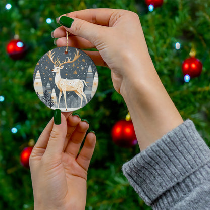 Graceful Deer Christmas Ornament