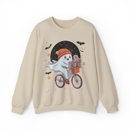 Bicycle Ghost Crewneck Sweatshirt