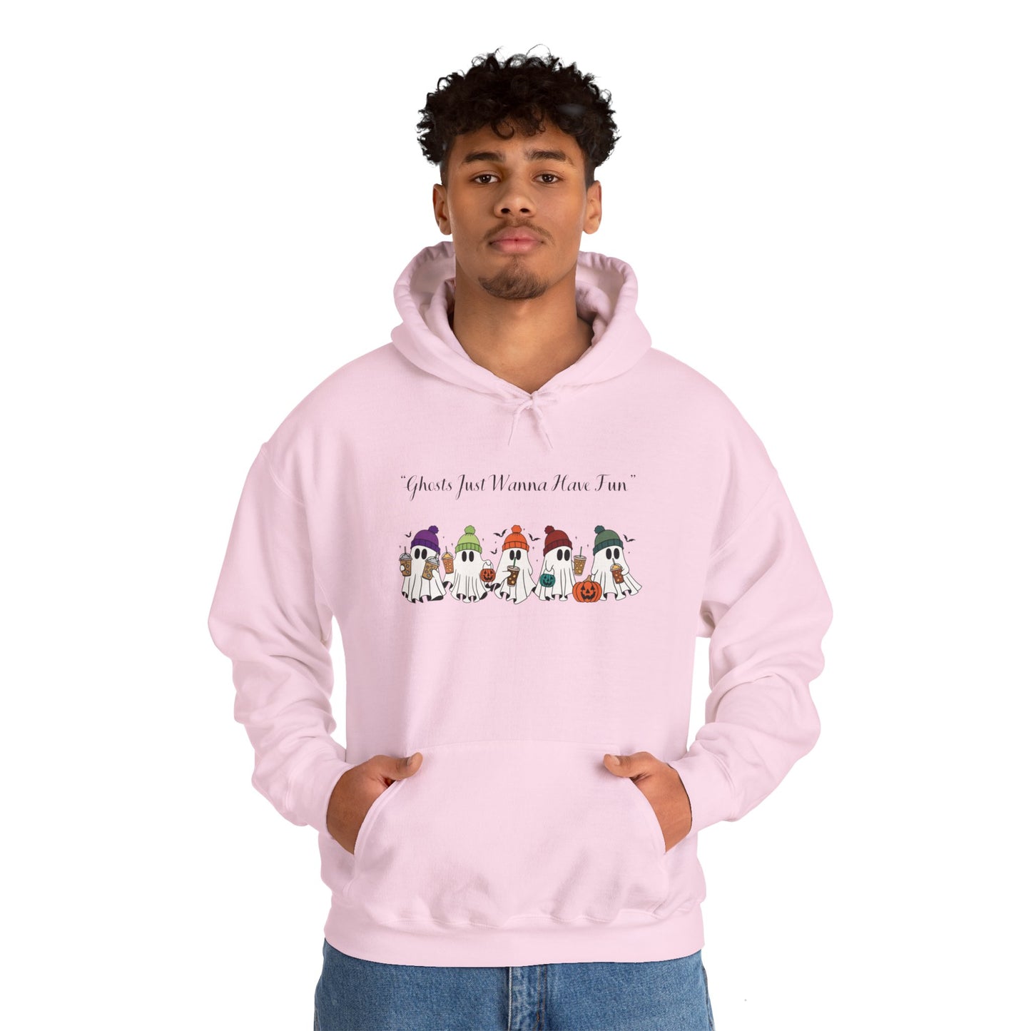 Ghosts Having Fun Unisex Hooded Sweatshirt