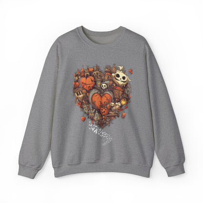 Halloween Heart Crewneck Sweatshirt