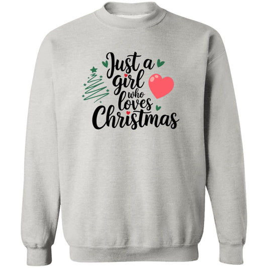 Girl Christmas Love Pullover Sweatshirt