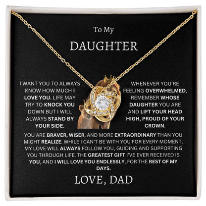 To My Daughter (Dad's Love Necklace)