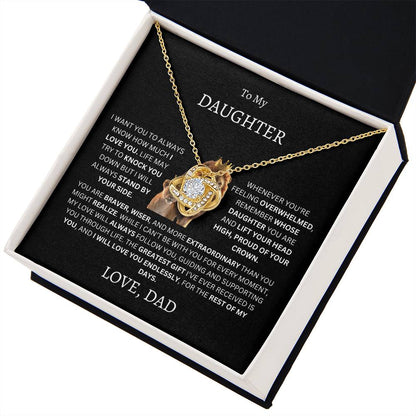 To My Daughter (Dad's Love Necklace)