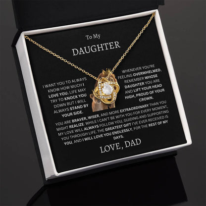 To My Daughter (Dad's Love Necklace)