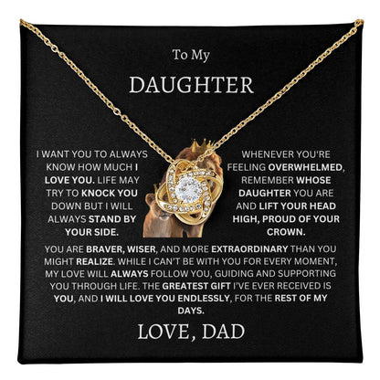 To My Daughter (Dad's Love Necklace)