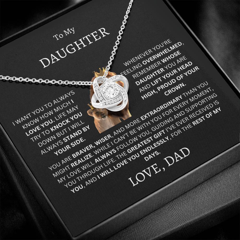 To My Daughter (Dad's Love Necklace)