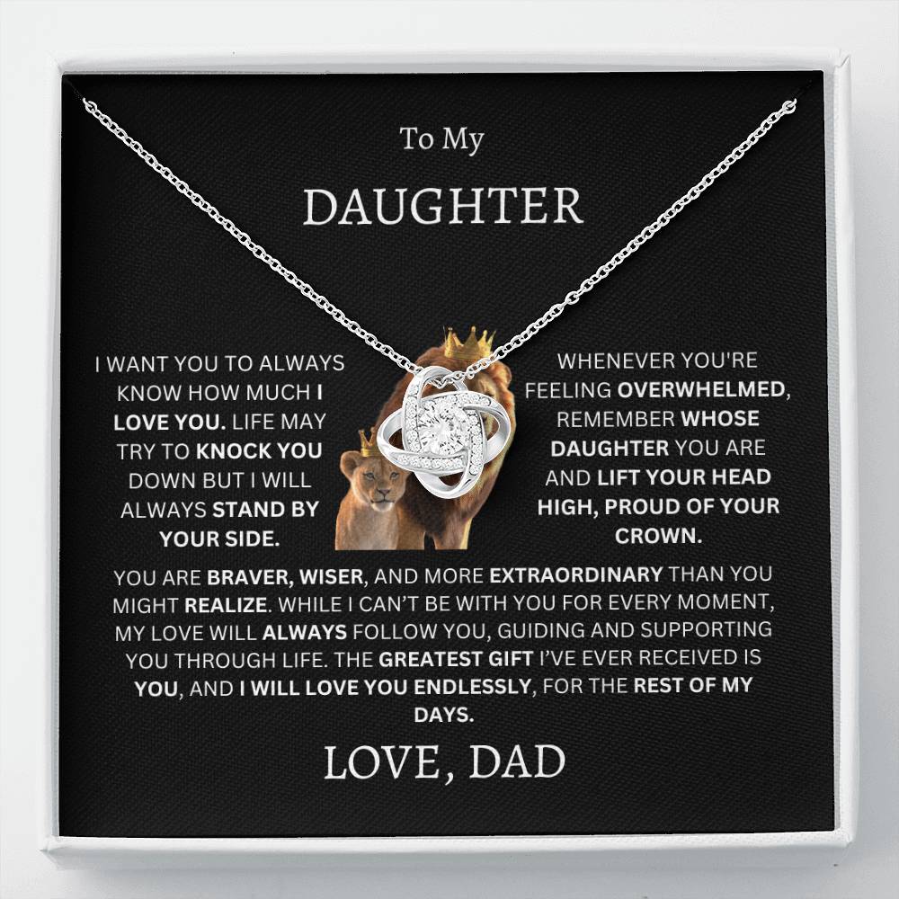 To My Daughter (Dad's Love Necklace)