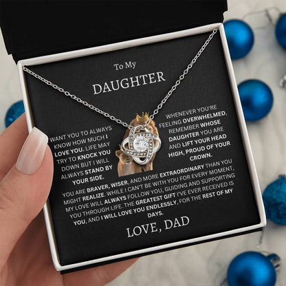 To My Daughter (Dad's Love Necklace)