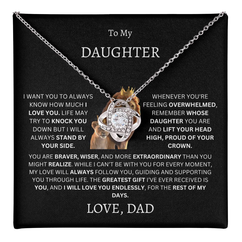 To My Daughter (Dad's Love Necklace)