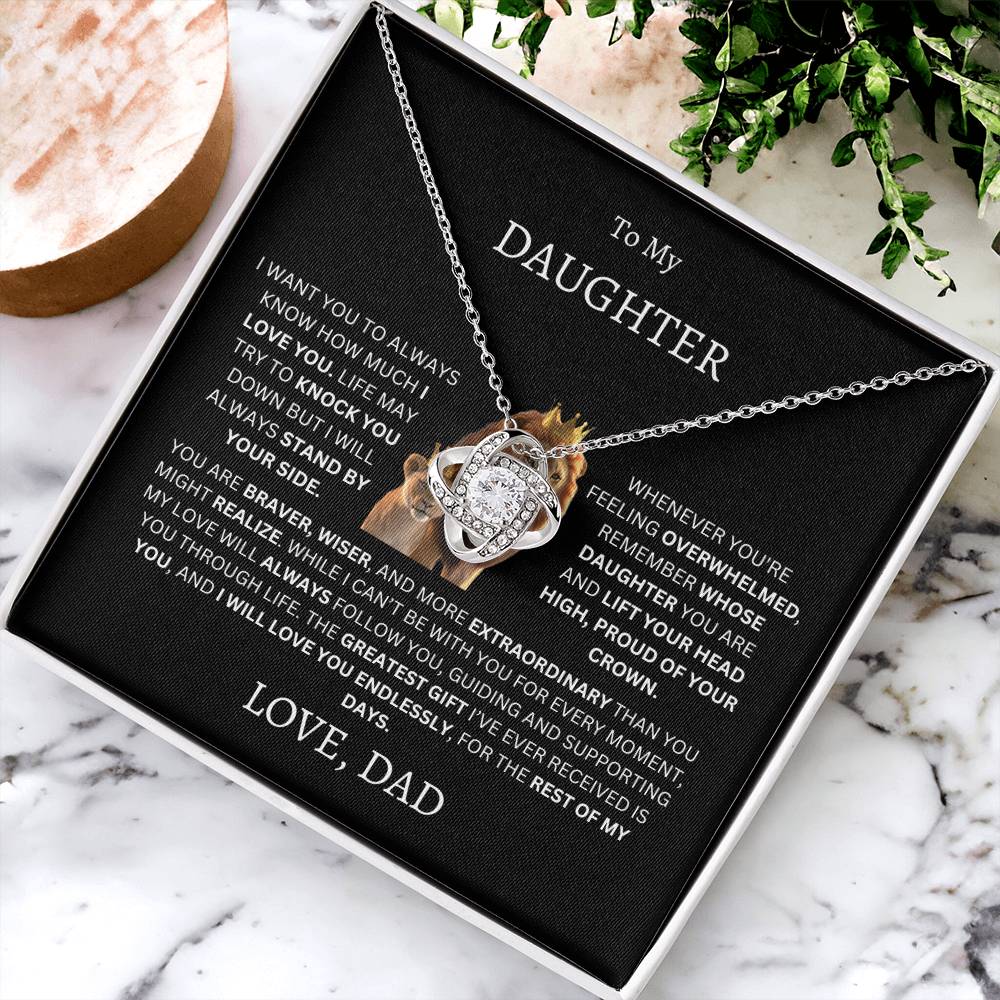 To My Daughter (Dad's Love Necklace)