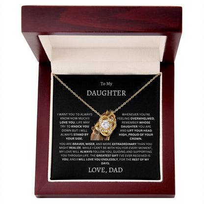 To My Daughter (Dad's Love Necklace)