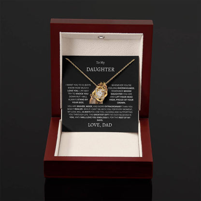 To My Daughter (Dad's Love Necklace)