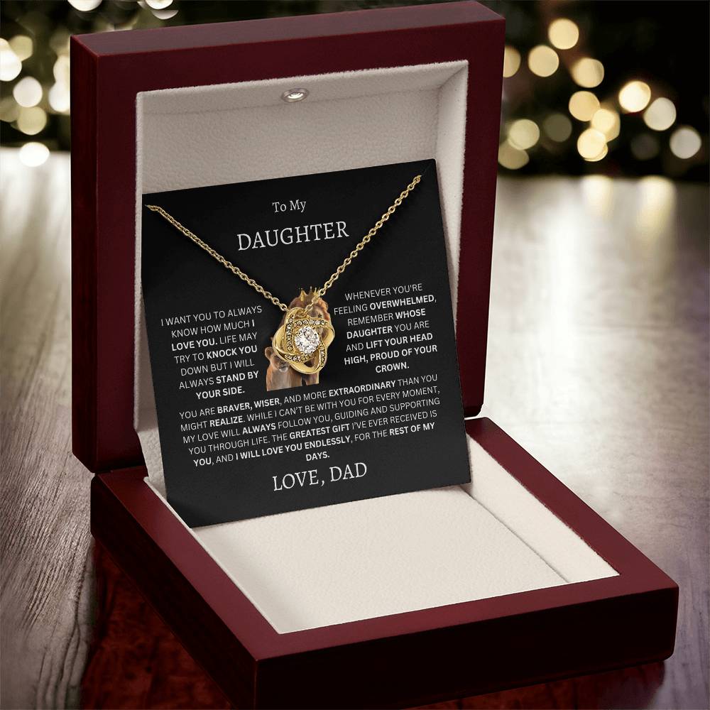 To My Daughter (Dad's Love Necklace)