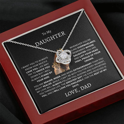 To My Daughter (Dad's Love Necklace)