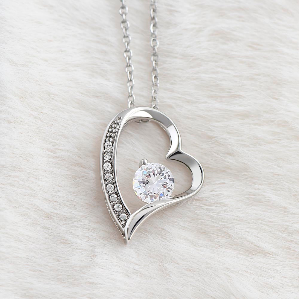 Forever Love Necklace for My Wife – A Symbol of Eternal Love & Devotion (White Message Card)