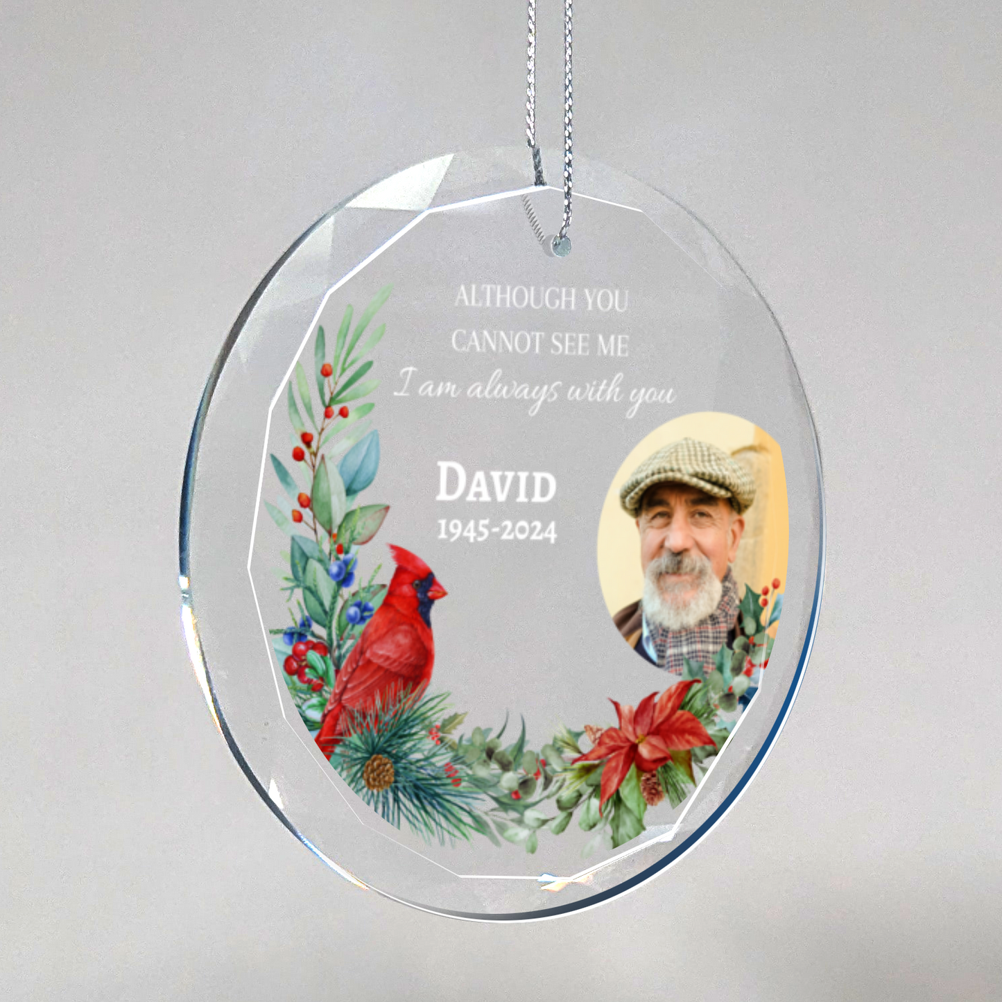 I Am Always With You - Personalized Memorial Photo Ornament