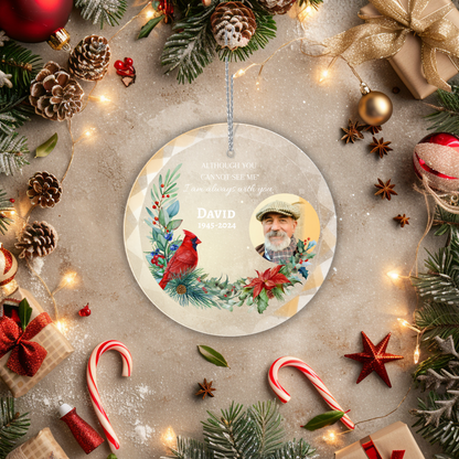 I Am Always With You - Personalized Memorial Photo Ornament